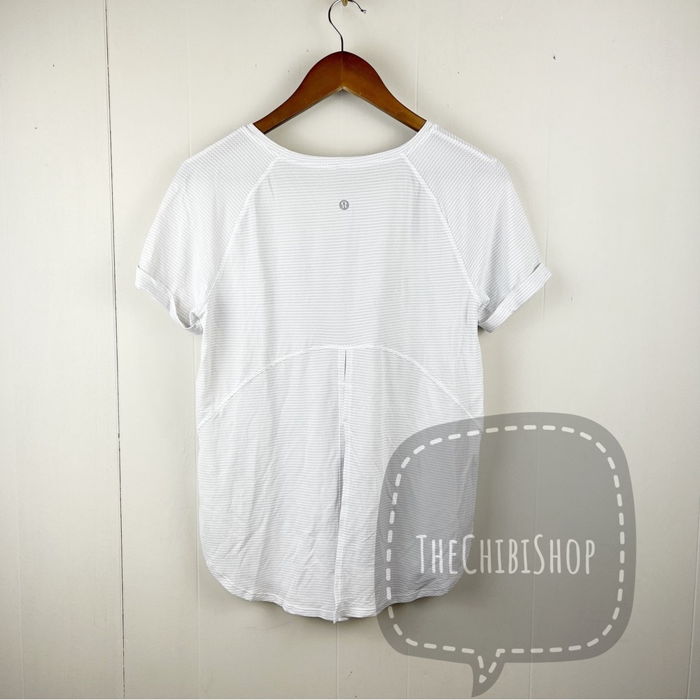 Lululemon Open Up tie back tee Shirt Top sz 4